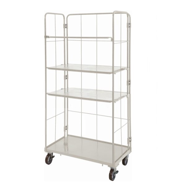 数量限定品】超軽量 ロールボックス E台車本体+鉄板中間棚2枚セット