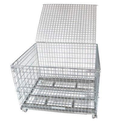 メッシュパレット SCS-4-futa 本体一体型蓋付き 呼称寸法：1200W×1000L
