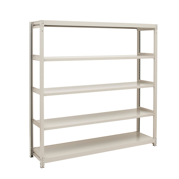 中軽量ラック5段仕様 ボルトレス 1800W×450D×1800H 棚付 耐荷重200KG 中軽量ラック5段仕様 ボルトレス 1800W×450D×1800H 棚付 耐荷重200KG