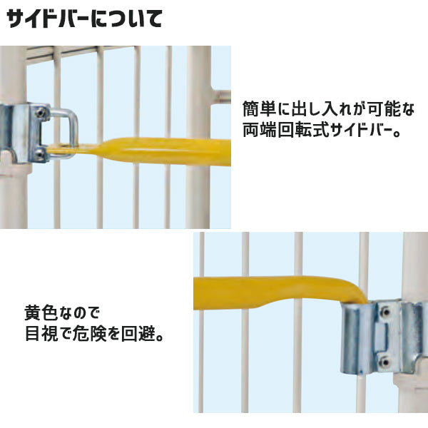 【数量限定セール品】ロールボックスパレット　1100W×800D×1700H　樹脂底板　MJR-CH-5　オプション無し