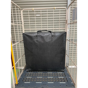 【保温マット保管運搬用カゴ車　専用ページ】保温マット用カゴ台車　前面上下扉　MJD-5C