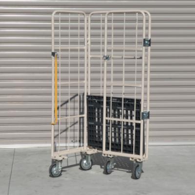 【数量限定セール品】ロールボックスパレット　1100W×800D×1700H　樹脂底板　MJR-CH-5　オプション無し