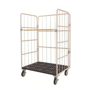 【先行予約販売：7月中旬出荷予定】カゴ車　カゴ台車　MJR-2C　底板樹脂　 850W×600L×1700H　ロールボックス【2営業日での出荷予定】　引取りプラン