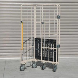 マキテック】MPR-3C-K 850W×650L×1700H 看板付き ロールボックス カゴ