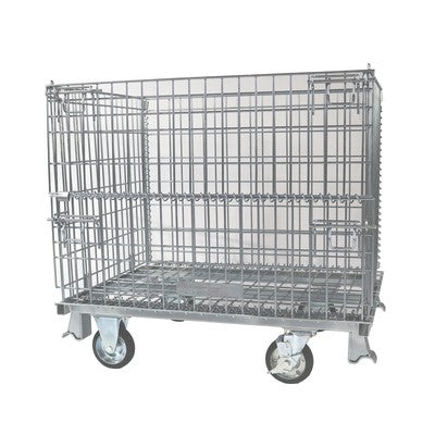 メッシュパレット 網パレ　呼称寸法：1000W×800L×850H（脚高さ含む） 耐荷重：1000kg　サンキン製：SCS-3【4～5日で出荷可能】