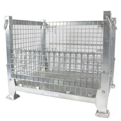 吊り下げ・吊り上げメッシュパレット　ハンガーパレット　網パレ　呼称寸法：1000W×800L×850H（脚高さ含む） 耐荷重：1000kg　サンキン製：SHG-3【4～5日で出荷可能】