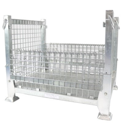 吊り下げ・吊り上げメッシュパレット　ハンガーパレット　網パレ　呼称寸法：1000W×800L×850H（脚高さ含む） 耐荷重：1000kg　サンキン製：SHG-3【4～5日で出荷可能】