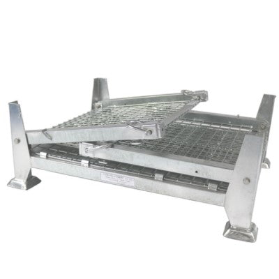 吊り下げ・吊り上げメッシュパレット　ハンガーパレット　網パレ　呼称寸法：1000W×800L×850H（脚高さ含む） 耐荷重：1000kg　サンキン製：SHG-3【4～5日で出荷可能】