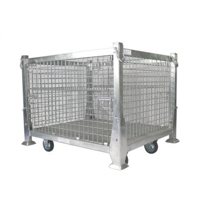 吊り下げ・吊り上げメッシュパレット　ハンガーパレット　網パレ　呼称寸法：1200W×1000L×900H（脚高さ含む） 耐荷重：1000kg　サンキン製：SHG-4【4～5日で出荷可能】