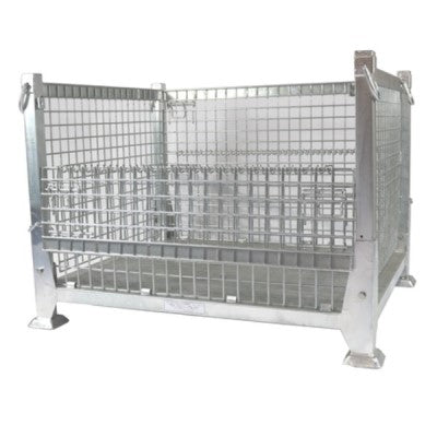 吊り下げ・吊り上げメッシュパレット　ハンガーパレット　網パレ　呼称寸法：1200W×1000L×900H（脚高さ含む） 耐荷重：1000kg　サンキン製：SHG-4【4～5日で出荷可能】