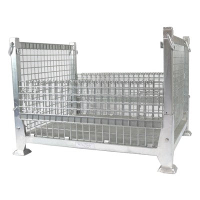 吊り下げ・吊り上げメッシュパレット　ハンガーパレット　網パレ　呼称寸法：1200W×1000L×900H（脚高さ含む） 耐荷重：1000kg　サンキン製：SHG-4【4～5日で出荷可能】