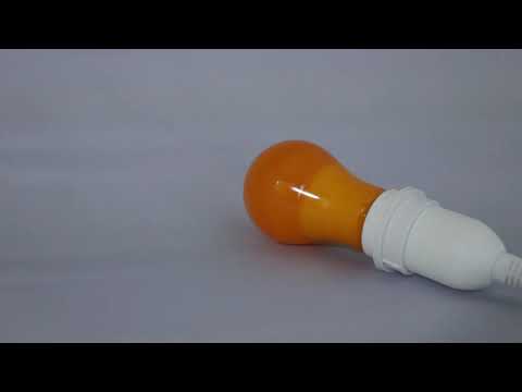 カラー電球 LED電球 オレンジ色 橙色 口金 E26 防水 調光 MPL-B-5/ORANGE　